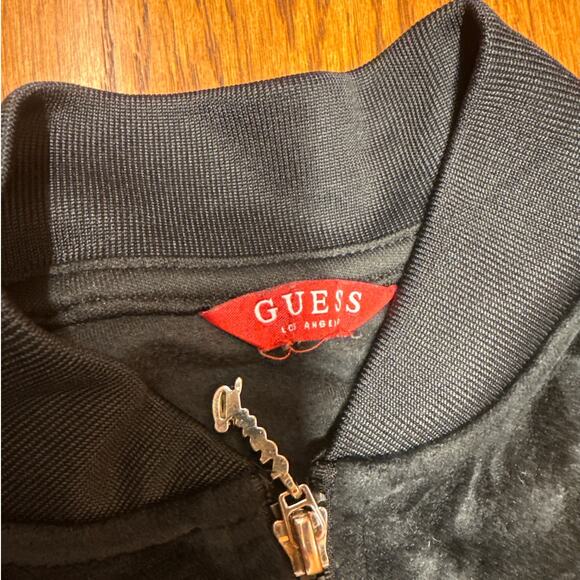 Guess Velour Sweater Jacket Girls - Picture 6 of 6
